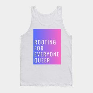 rooting for everyone queer (bi colors) Tank Top